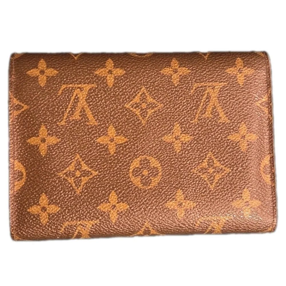 LOUIS VUITTON LV Monogram Canvas Leather Continental Clutch Wallet ( EUC)